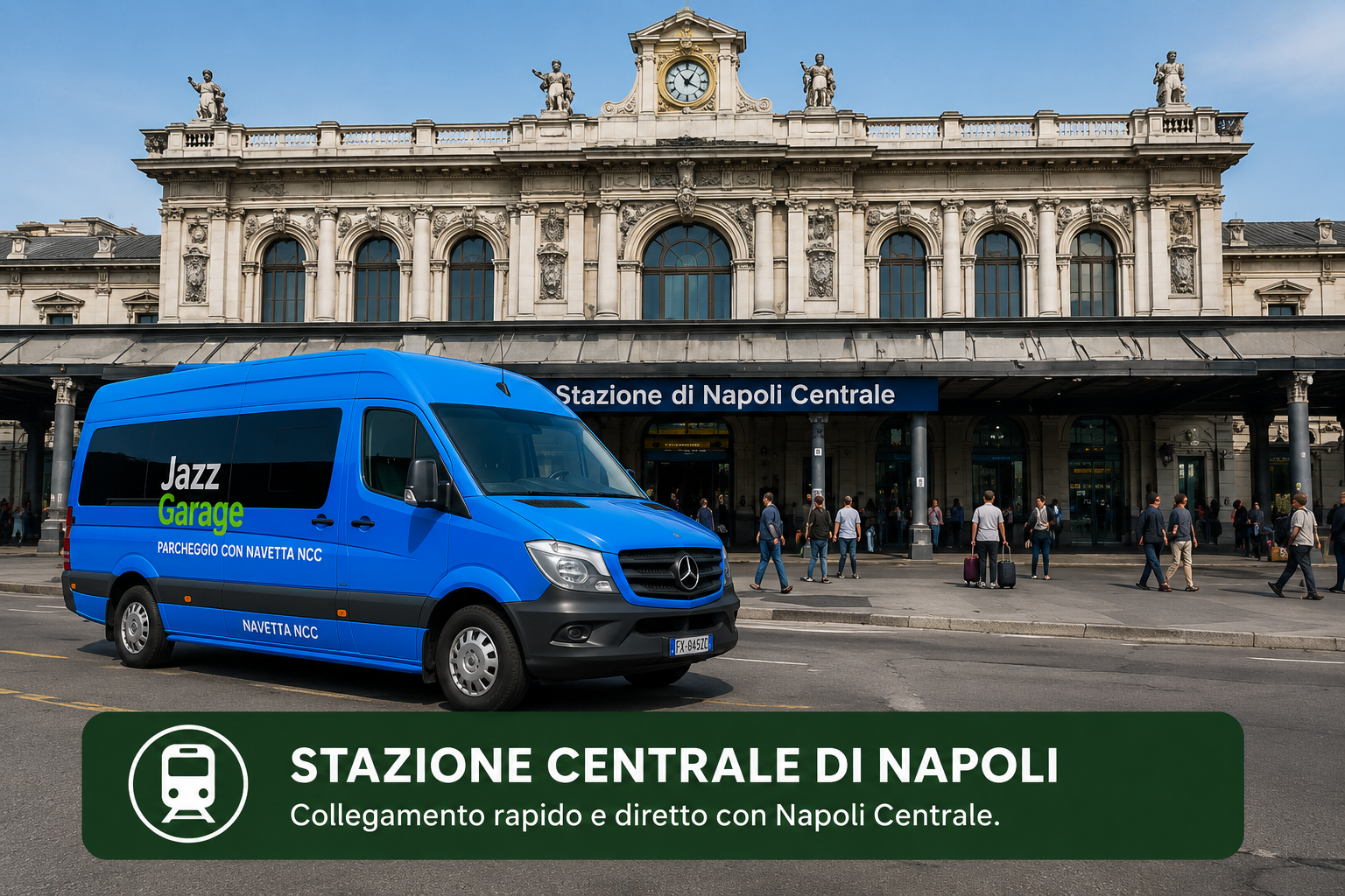 Jazz Garage con navetta NCC per la Stazione di Napoli