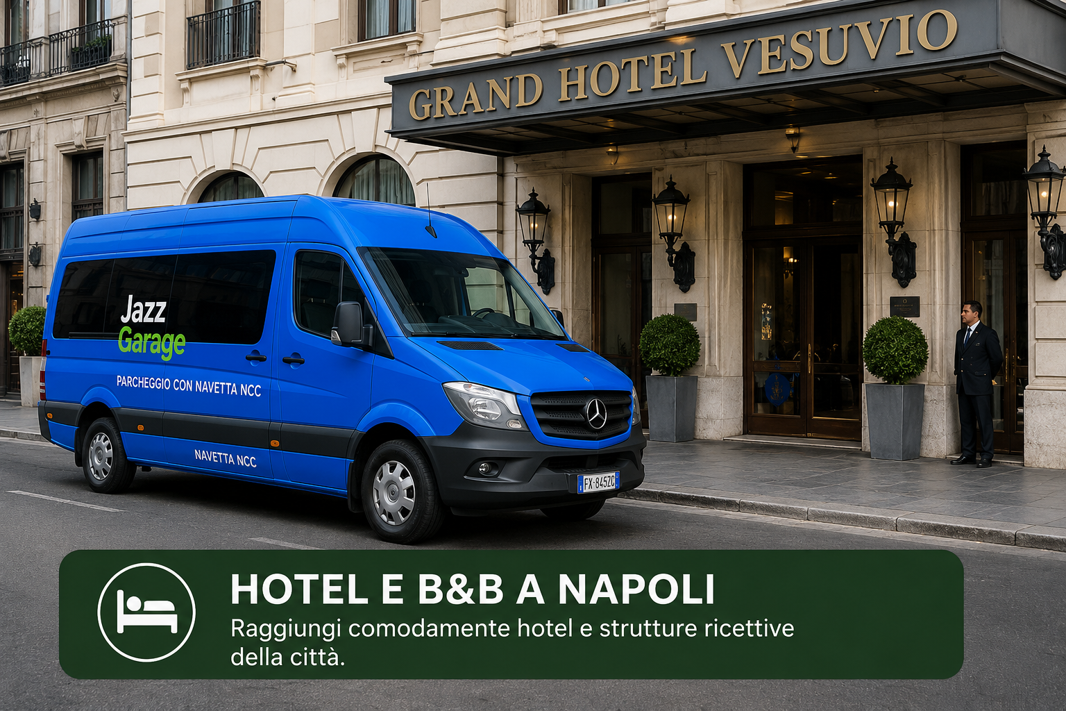 Jazz Garage con navetta NCC per Hotel e B&B